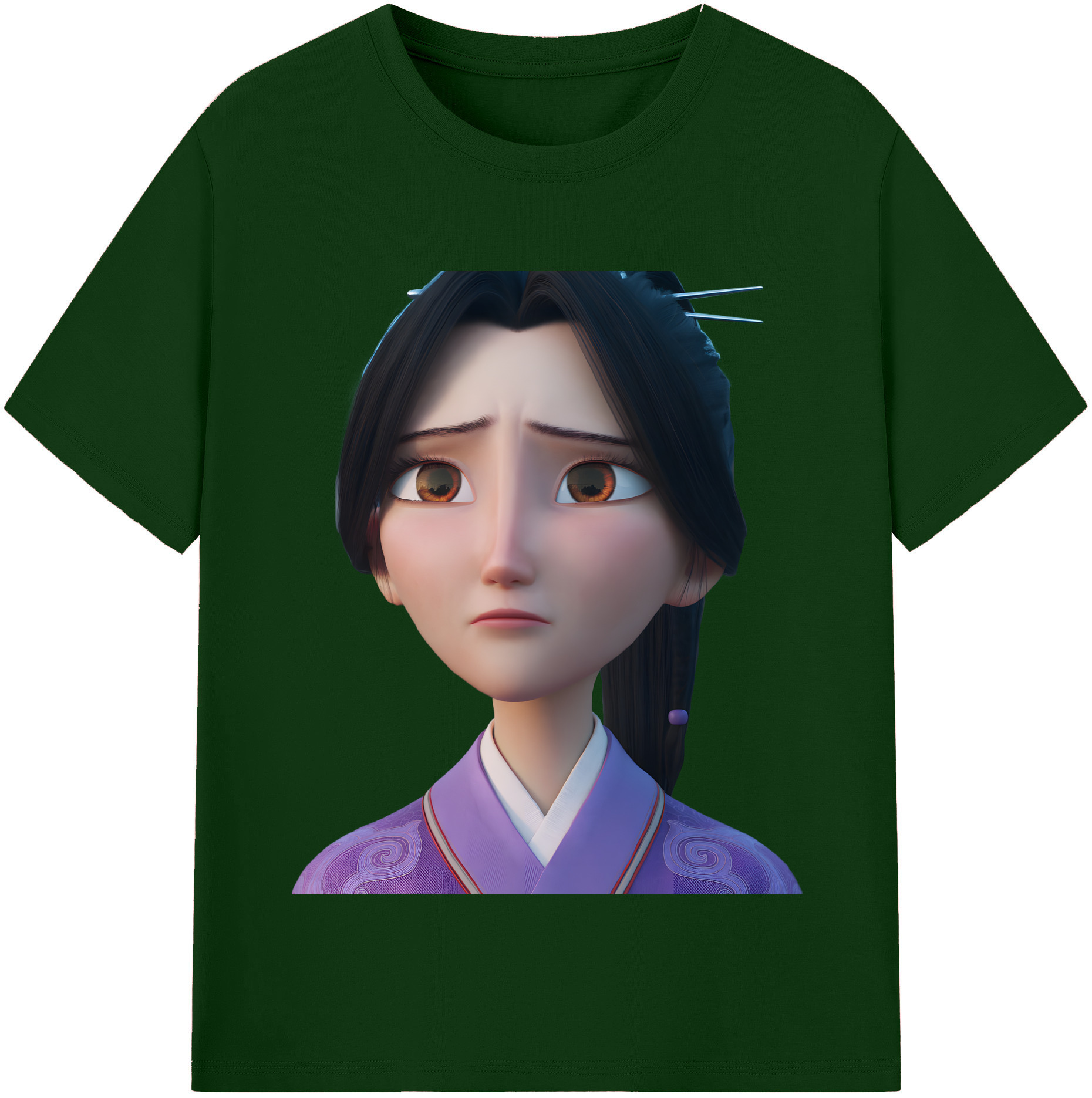 （画像用） Ne Zha 2 ナタ 魔童の大暴れ 綿100％半袖Tシャツ（フロントプリント）